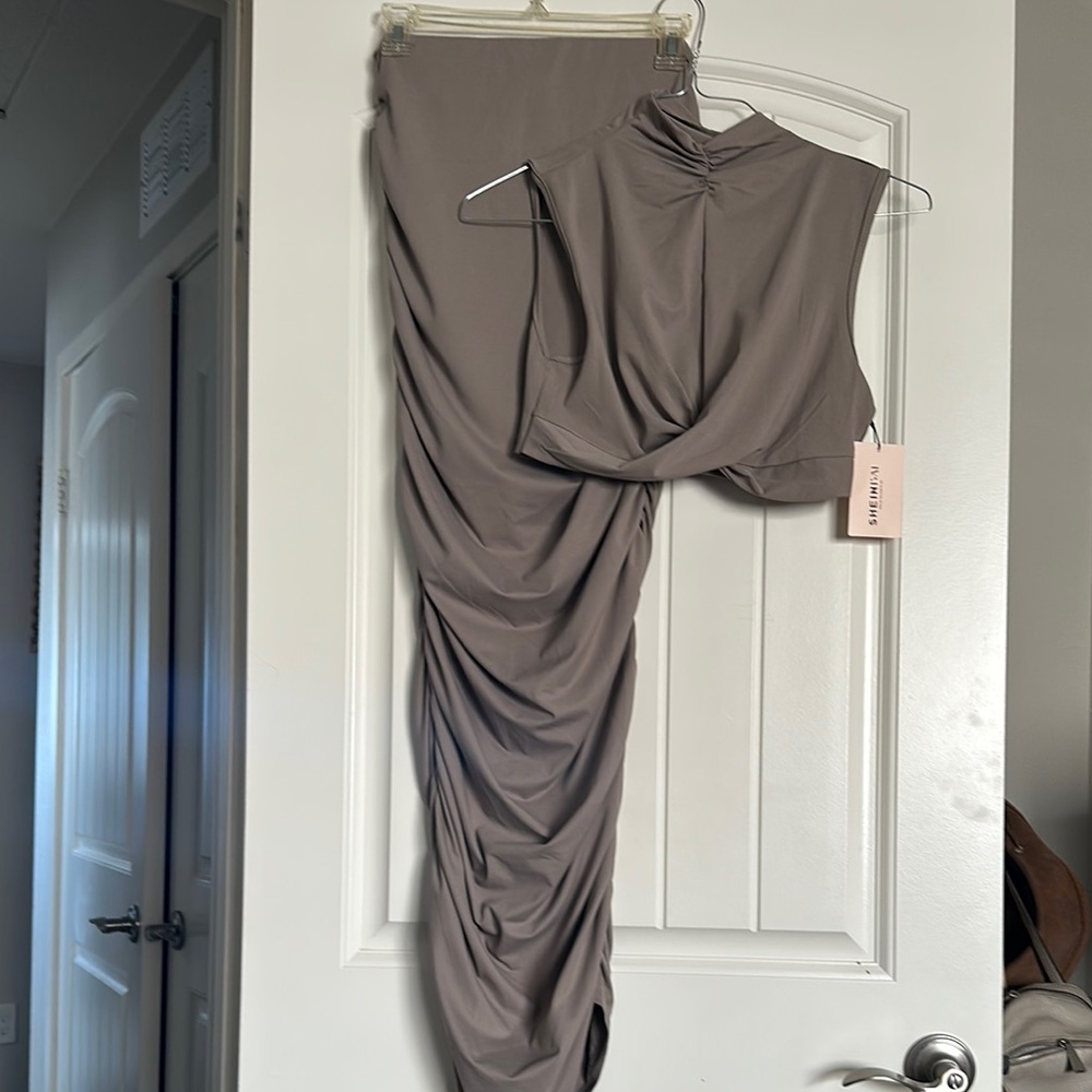Elegant Taupe Jumpsuit